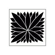Artikel ST-304 Yaprak Motif 2 Stencil Tasarımı 30x30 cm Kanvas Tablo