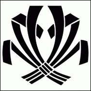 Artikel ST-307 Kurdele Motif Stencil Tasarımı 30x30 cm Kanvas Tablo