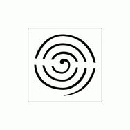 Artikel ST-312 Spiral 6 Stencil Tasarımı 30x30 cm Kanvas Tablo