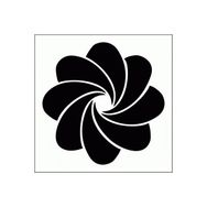 Artikel ST-316 Çiçek Motif 6 Stencil Tasarımı 30x30 cm Kanvas Tablo