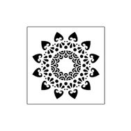 Artikel ST-365 Mandala 10 Stencil Tasarımı 30x30 cm Kanvas Tablo