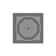 Artikel ST-374 Mandala 15 Stencil Tasarımı 30x30 cm Kanvas Tablo