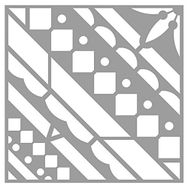 Artikel ST-408 Kızılderili Desen Stencil Tasarımı 30x30 cm Kanvas Tablo