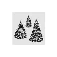 Artikel ST-417 Evergreen Stencil Tasarımı 30x30 cm Kanvas Tablo