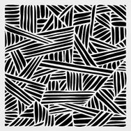 Artikel ST-421 Karalama Stencil Tasarımı 30x30 cm Kanvas Tablo