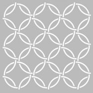 Artikel ST-432 Zincir Deseni Stencil Tasarımı 30x30 cm Kanvas Tablo