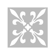 Artikel ST-434 Karo 19 Stencil Tasarımı 30x30 cm Kanvas Tablo