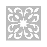 Artikel ST-447 Karo 27 Stencil Tasarımı 30x30 cm Kanvas Tablo