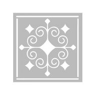 Artikel ST-449 Karo 29 Stencil Tasarımı 30x30 cm Kanvas Tablo