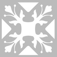 Artikel ST-456 Karo 33 Stencil Tasarımı 30x30 cm Kanvas Tablo