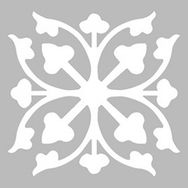 Artikel ST-457 Karo 34 Stencil Tasarımı 30x30 cm Kanvas Tablo