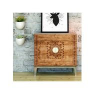 Artikel ST-464 Basit Mandala 2 Stencil Tasarımı 30x30 cm Kanvas Tablo