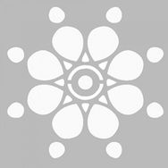 Artikel ST-465 Basit Mandala 3 Stencil Tasarımı 30x30 cm Kanvas Tablo