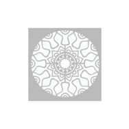 Artikel ST-467 Cyberpunk Mandala Stencil Tasarımı 30x30 cm Kanvas Tablo