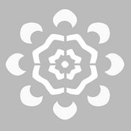 Artikel ST-468 Basit Mandala 4 Stencil Tasarımı 30x30 cm Kanvas Tablo