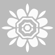 Artikel ST-469 Basit Mandala 5 Stencil Tasarımı 30x30 cm Kanvas Tablo