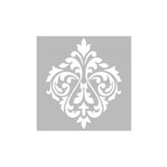 Artikel ST-478 Damask 5 Stencil Tasarımı 30x30 cm Kanvas Tablo