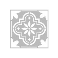 Artikel ST-489 Karo 38 Stencil Tasarımı 30x30 cm Kanvas Tablo
