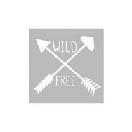 Artikel ST-497 Wild Free 1 Stencil Tasarımı 30x30 cm Kanvas Tablo