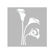 Artikel ST-507 Zambaklar Stencil Tasarımı 30x30 cm Kanvas Tablo