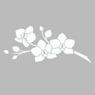 Artikel ST-508 Orkide Dalı Stencil Tasarımı 30x30 cm Kanvas Tablo