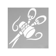 Artikel ST-544 İğne İplik Stencil Tasarımı 30x30 cm Kanvas Tablo