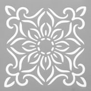 Artikel ST-551 Karo 43 Stencil Tasarımı 30x30 cm Kanvas Tablo