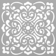 Artikel ST-552 Karo 44 Stencil Tasarımı 30x30 cm Kanvas Tablo