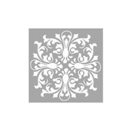 Artikel ST-602 Karo 50 Stencil Tasarımı 30x30 cm Kanvas Tablo