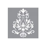 Artikel ST-611 Damask 15 Stencil Tasarımı 30x30 cm Kanvas Tablo