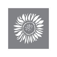 Artikel ST-640 Tek Ayçiçeği Stencil Tasarımı 30x30 cm Kanvas Tablo