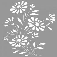 Artikel ST-670 Ayçiçekleri Stencil Tasarımı 30x30 cm Kanvas Tablo