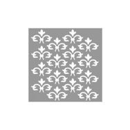 Artikel ST-691 Damask Devamlı Desen Stencil Tasarımı 30x30 cm Kanvas Tablo