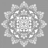 Artikel ST-694 Mandala 25 Stencil Tasarımı 30x30 cm Kanvas Tablo