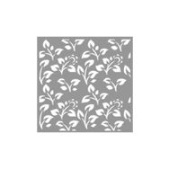 Artikel ST-714 Yabani Çiçek Desen Stencil Tasarımı 30x30 cm Kanvas Tablo