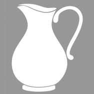 Artikel ST-727 Sürahi 2 Stencil Tasarımı 30x30 cm Kanvas Tablo
