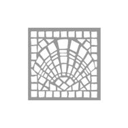 Artikel ST-730 Mozaik Deniz Kabuğu Stencil Tasarımı 30x30 cm Kanvas Tablo