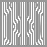 Artikel ST-757 Çizgi İlüstrasyon Stencil Tasarımı 30x30 cm Kanvas Tablo