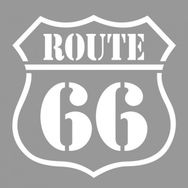 Artikel ST-765 Route Stencil Tasarımı 30x30 cm Kanvas Tablo