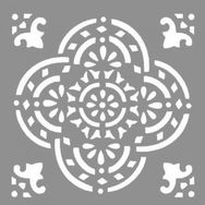 Artikel ST-774 Karo Calla Stencil Tasarımı 30x30 cm Kanvas Tablo