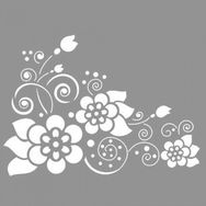 Artikel ST-776 Delphine Stencil Tasarımı 30x30 cm Kanvas Tablo