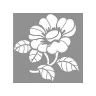 Artikel ST-806 Magnolia Stencil Tasarımı 30x30 cm Kanvas Tablo