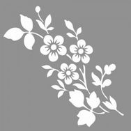 Artikel ST-808 Myrtle Stencil Tasarımı 30x30 cm Kanvas Tablo