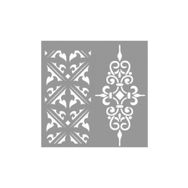 Artikel ST-813 Poppy Desen Stencil Tasarımı 30x30 cm Kanvas Tablo