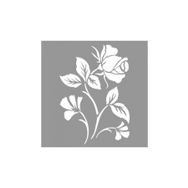 Artikel ST-818 Rose Desen Stencil Tasarımı 30x30 cm Kanvas Tablo