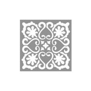 Artikel ST-856 Karo Mint Stencil Tasarımı 30x30 cm Kanvas Tablo