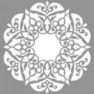 Artikel ST-870 Mandala 38 Stencil Tasarımı 30x30 cm Kanvas Tablo