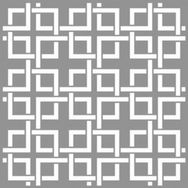 Artikel ST-881 Karo Kyoto Stencil Tasarımı 30x30 cm Kanvas Tablo