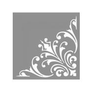 Artikel ST-886 Karo Deborah Stencil Tasarımı 30x30 cm Kanvas Tablo