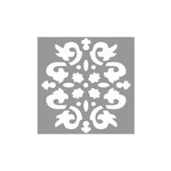 Artikel ST-904 Karo Sharon Stencil Tasarımı 30x30 cm Kanvas Tablo